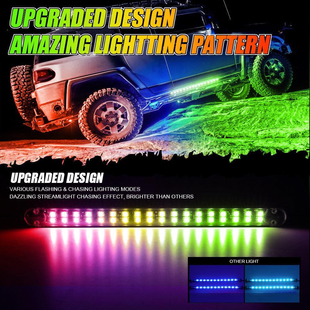 Auxbeam Magic Dream Color RGB Underglow Lights LED Strip Lights Kit
