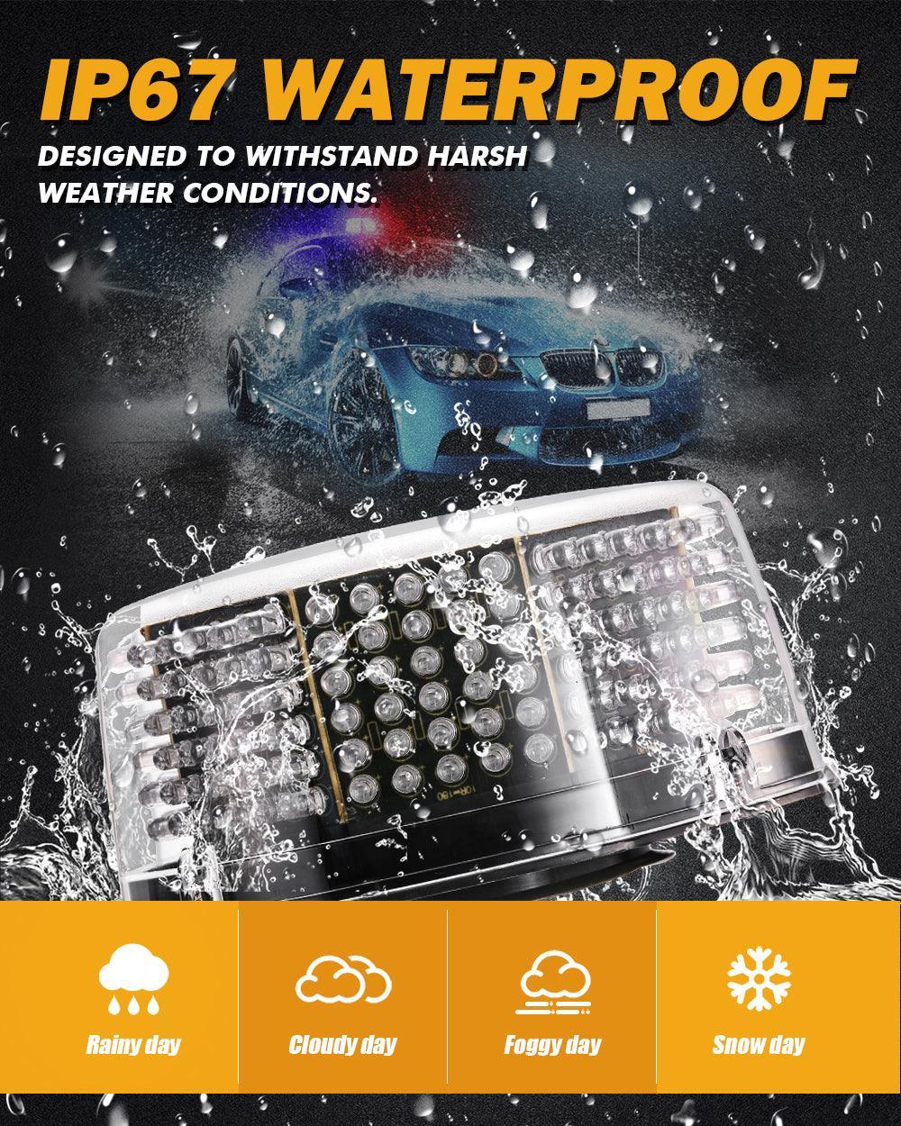 Auxbeam 240 LED Emergency Warning Rotating Strobe Beacon Light