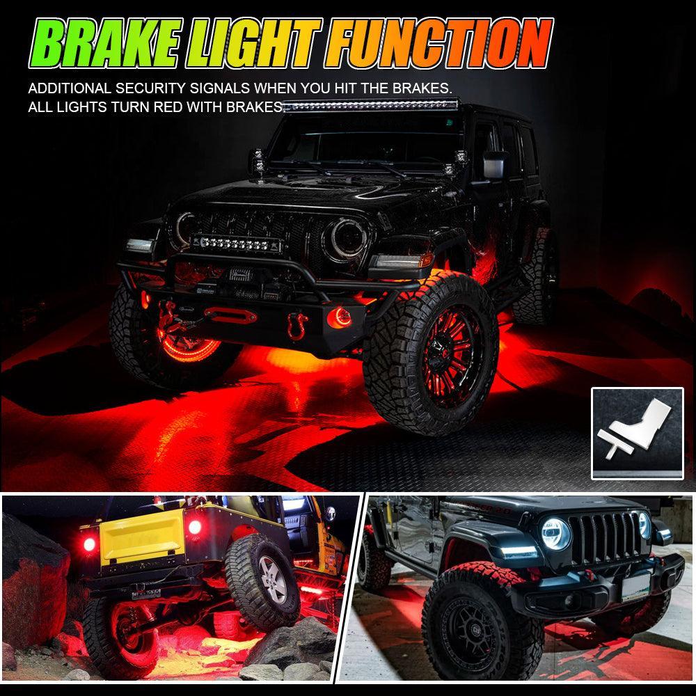 Auxbeam Magic Dream Color RGB Underglow Lights LED Strip Lights Kit