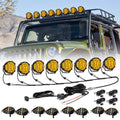 V-ULTRA Series 6/8 Pcs 5 Inch 172W LED Side Shooter Amber DRL with Power Harness