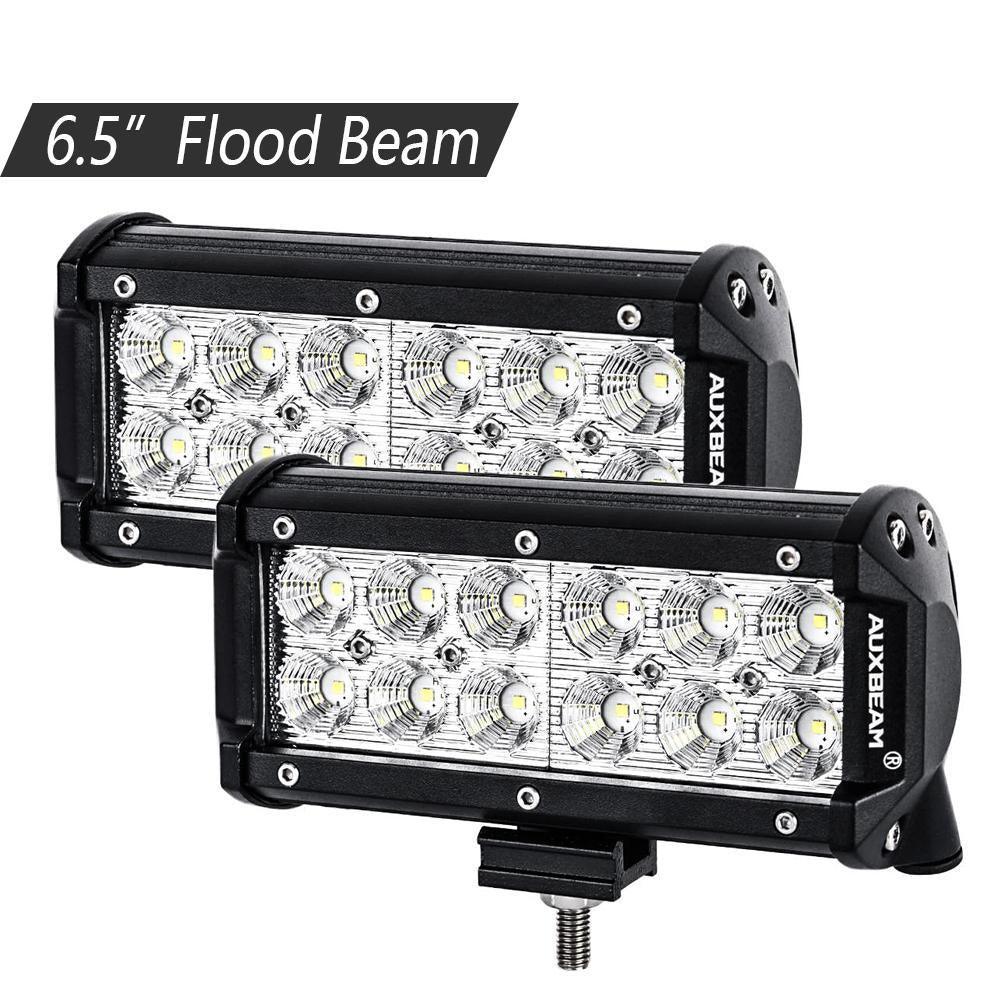 Auxbeam 6.5 inch Classic-SM Series Dual Row LED Light Bar 6000K White Spot/Flood