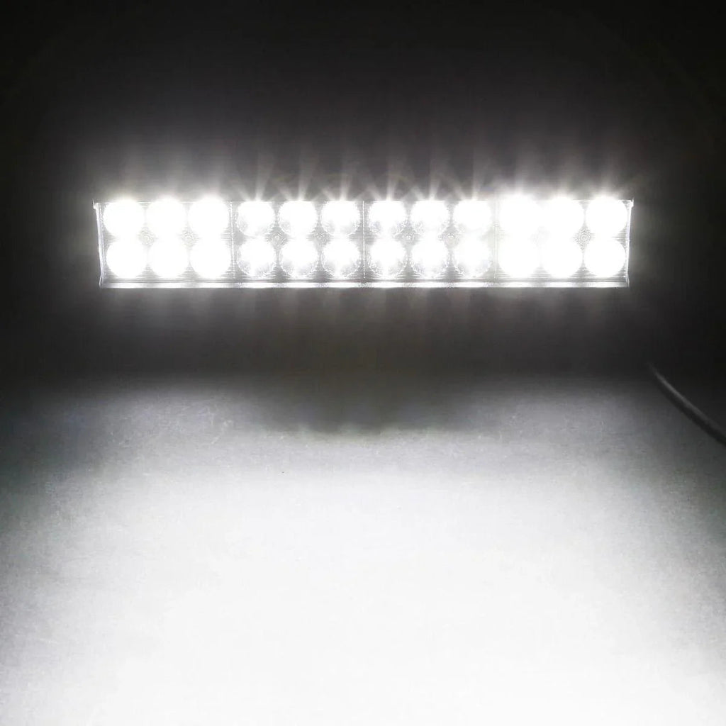 Auxbeam 12 inch Classic-SM Series Dual Row LED Light Bar 6000K White Combo
