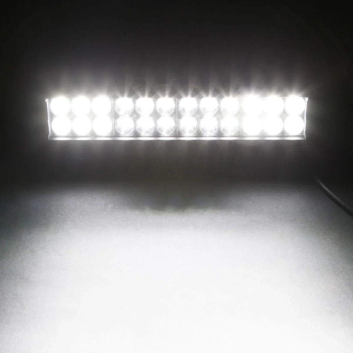 Auxbeam 12 inch Classic-SM Series Dual Row LED Light Bar 6000K White Combo