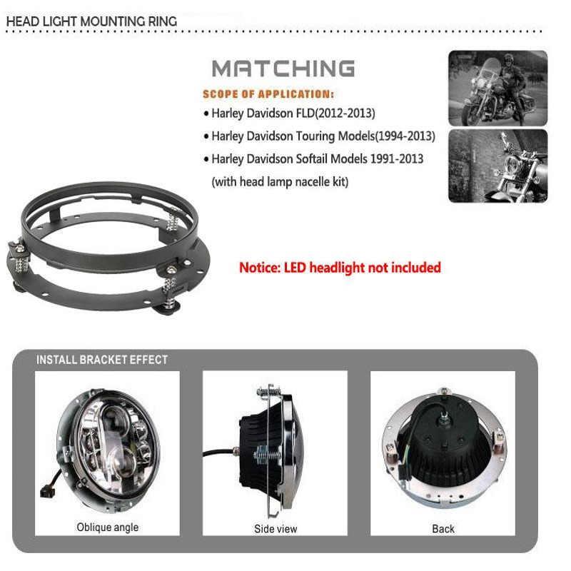 Auxbeam 7'' ROUND LED LIGHT MOUNTING RING for HARLEY DAVIDSON MODELS
