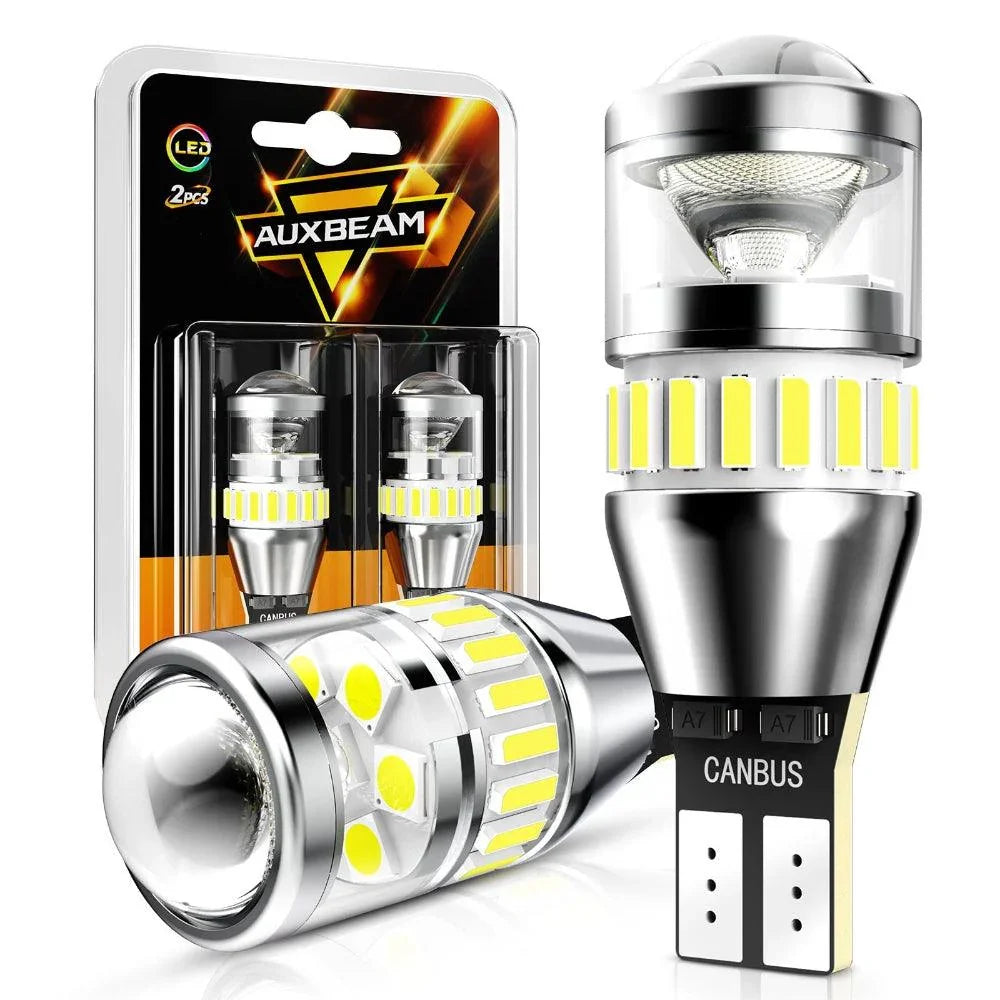 Auxbeam 912 921 T15 W16W LED Backup/Brake/Tail Light Bulbs 10W 4000ML 6500K