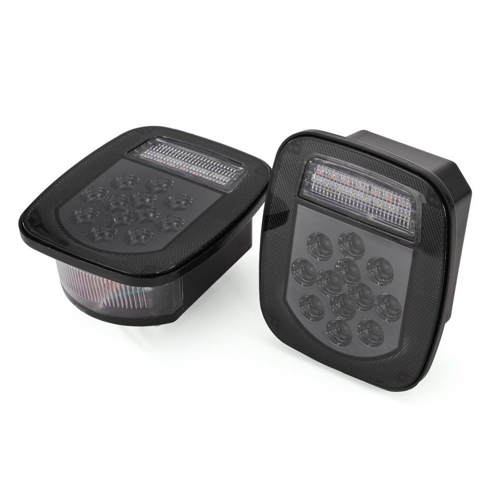 Auxbeam Universal Tail Lights for Wrangler YJ TJ CJ Truck Trailer Van Boat