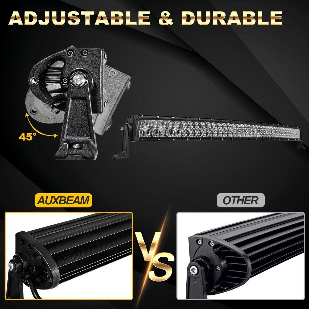 Auxbeam 42 Inch 5D Series Curved LED Light Bar for Ford Bronco 2/4 Door 2021