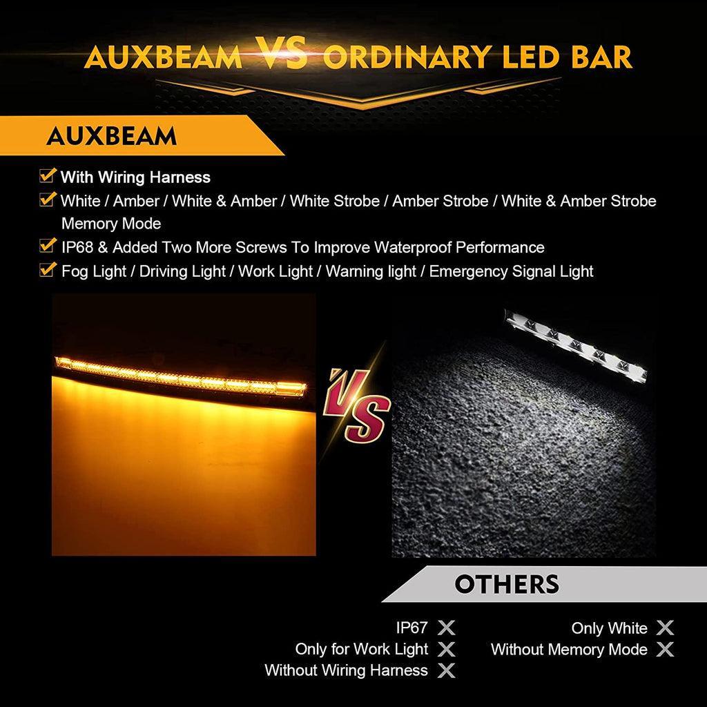 Auxbeam 50 Inch Curved LED Light Bars & LED Light Bar for Can-am Maverick X3