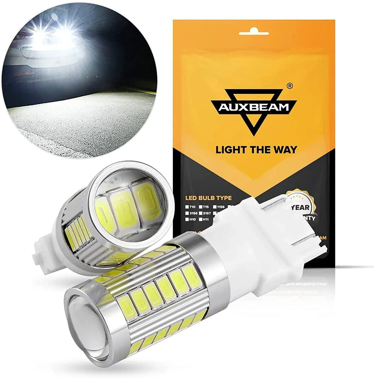 Auxbeam 33pcs-LED 3020SMD /Amber/Red LED Brake/Reverse/Parking/Tail/Turn signal