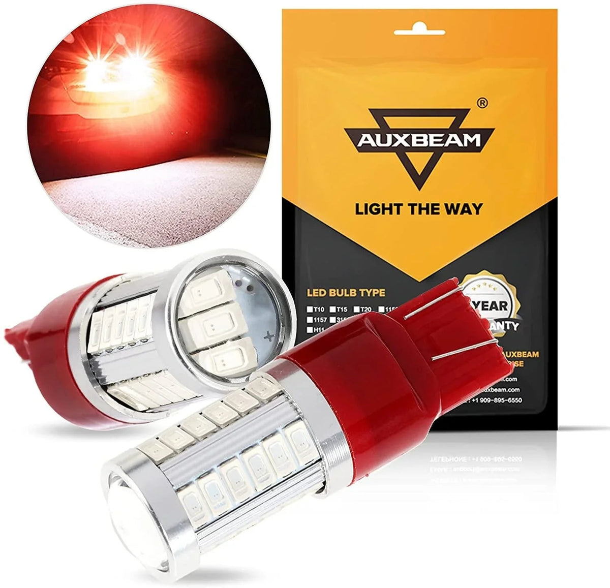 Auxbeam 33pcs-LED 3020SMD /Amber/Red LED Brake/Reverse/Parking/Tail/Turn signal
