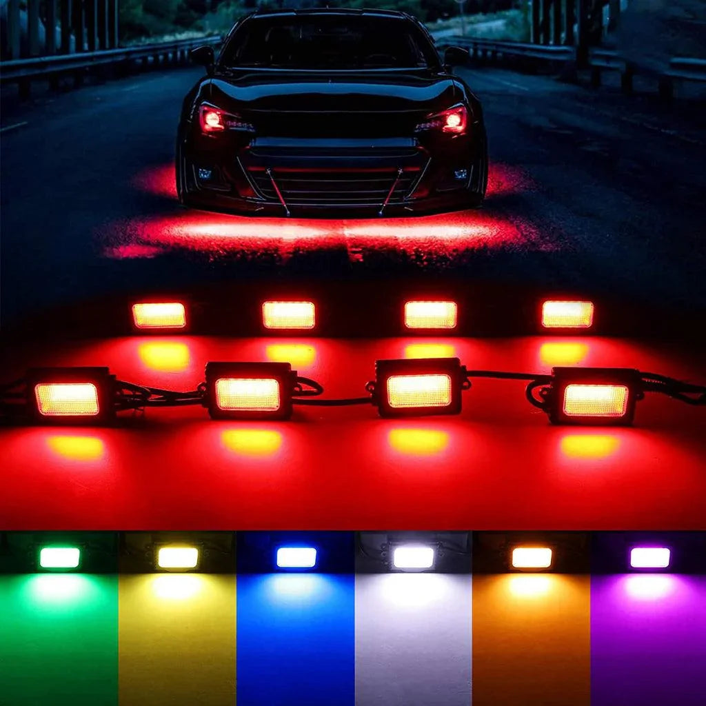 Auxbeam Dome Light UTV Interior Light Universal Roll Bar Cage Mount + RGBW LED