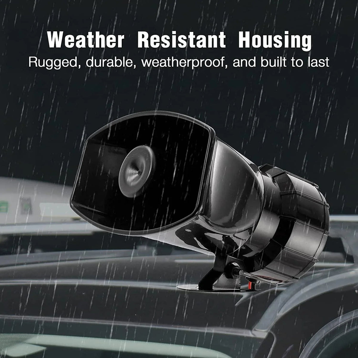 Auxbeam 12V 100W Horns 7 Tone Emergency Warning Siren