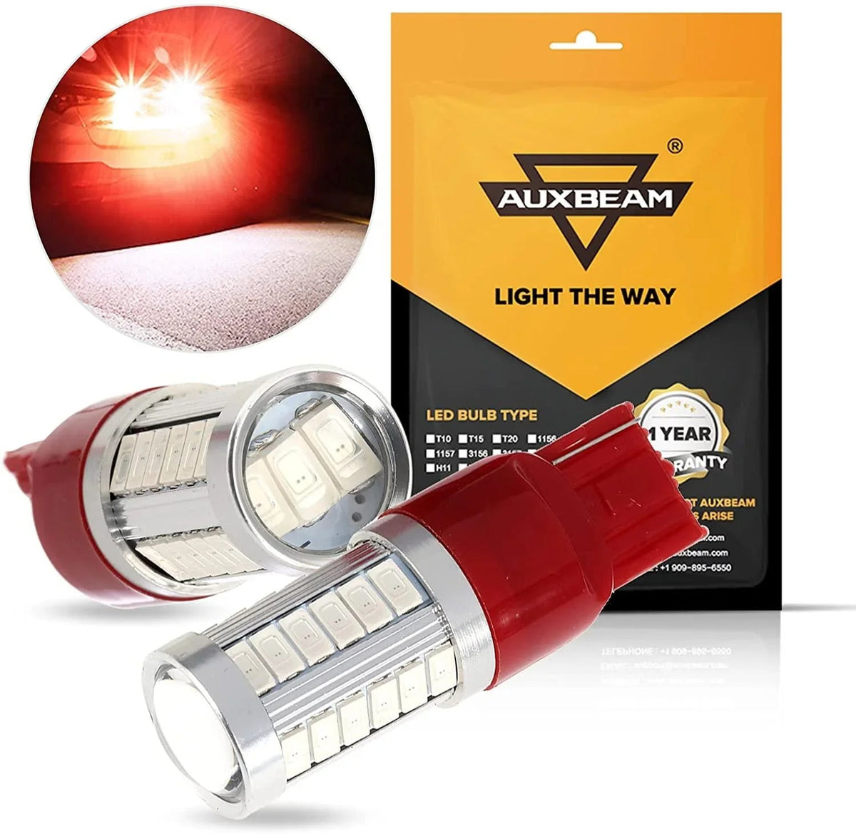 Auxbeam 33pcs-LED 3020SMD /Amber/Red LED Brake/Reverse/Parking/Tail/Turn signal