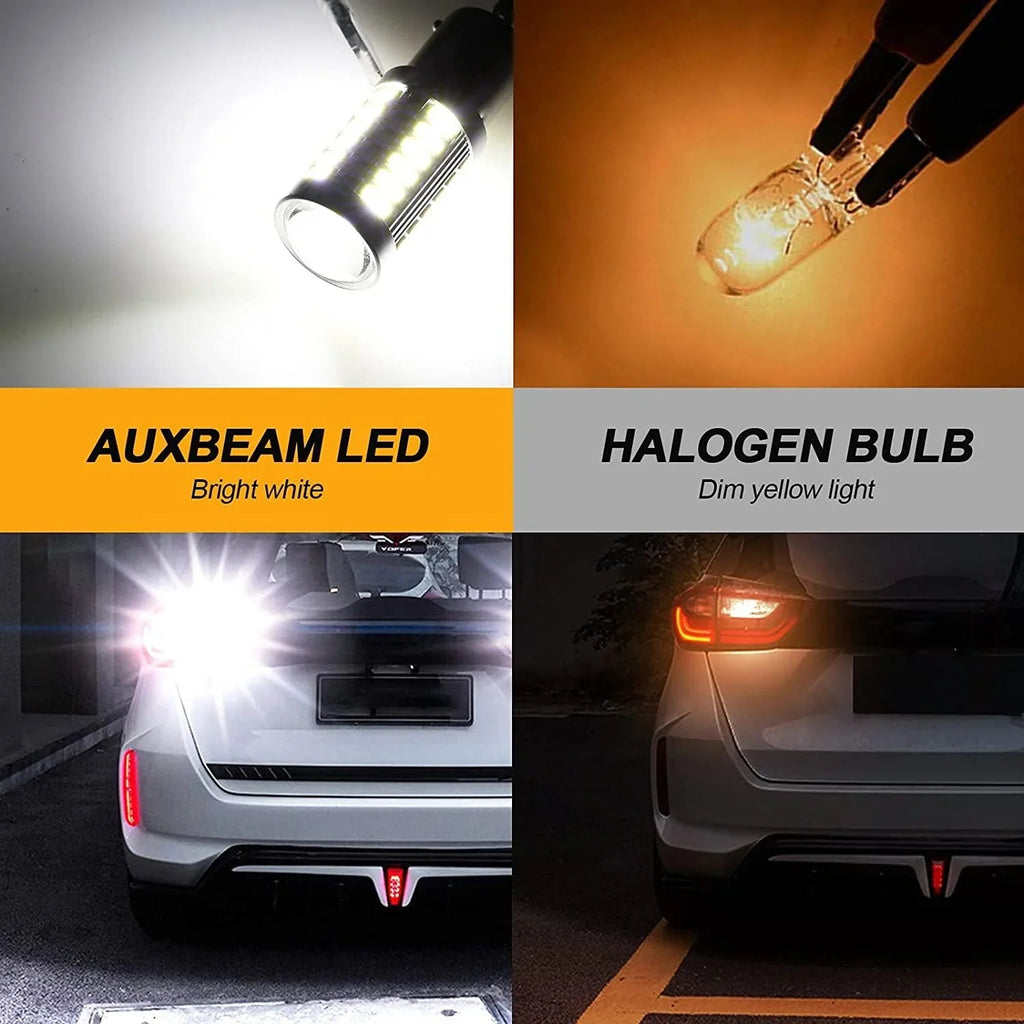 Auxbeam 1156 P21W BA15S LED Brake/Reverse/Parking/Tail/Turn Singnal Light Bulbs