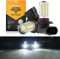 Auxbeam H10 9145 9140 HB3 LED Fog Light/DRL 50W 6500K White 33LED Series 2 Bulbs
