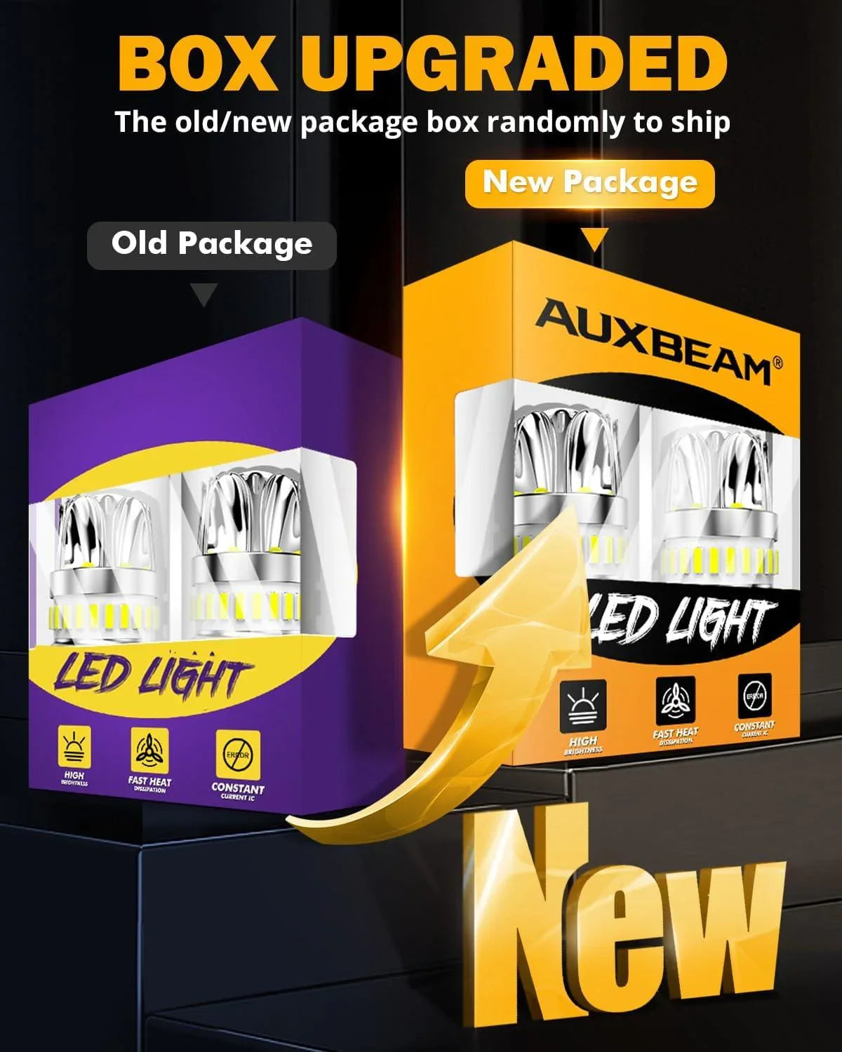 Auxbeam T25 3157 3156 LED Turn Signal Light Rear/Front