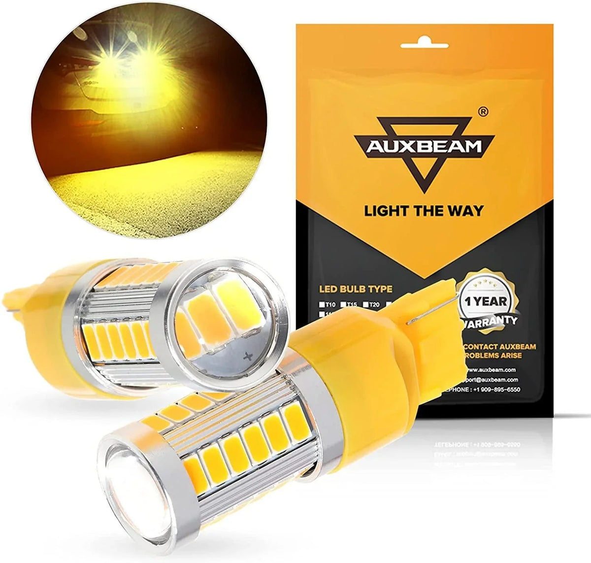 Auxbeam 33pcs-LED 3020SMD /Amber/Red LED Brake/Reverse/Parking/Tail/Turn signal