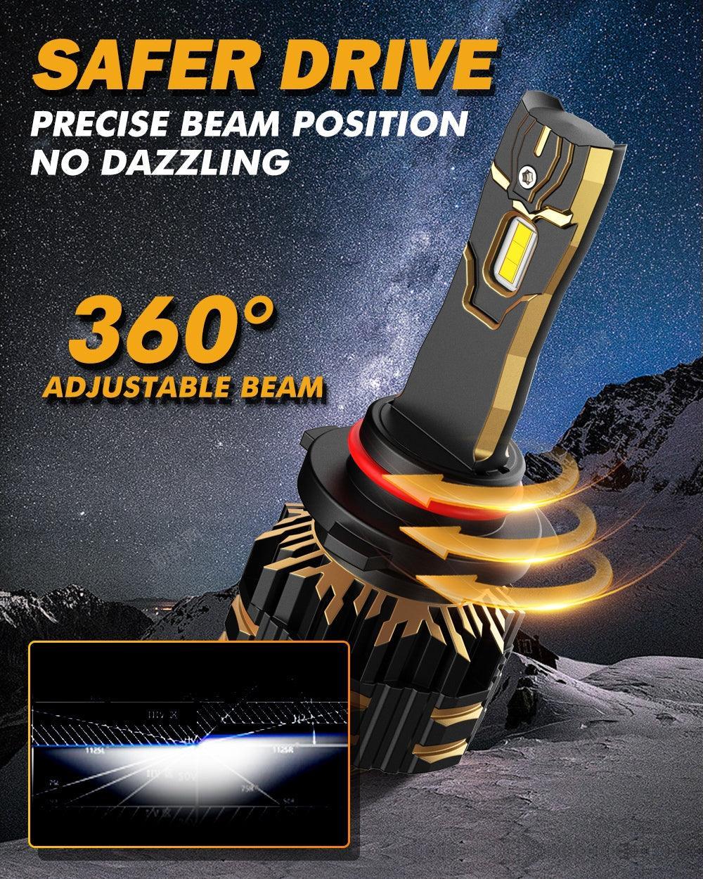 Auxbeam LED Headlights Bulbs Bundle for 2016-2017 Ram 2500