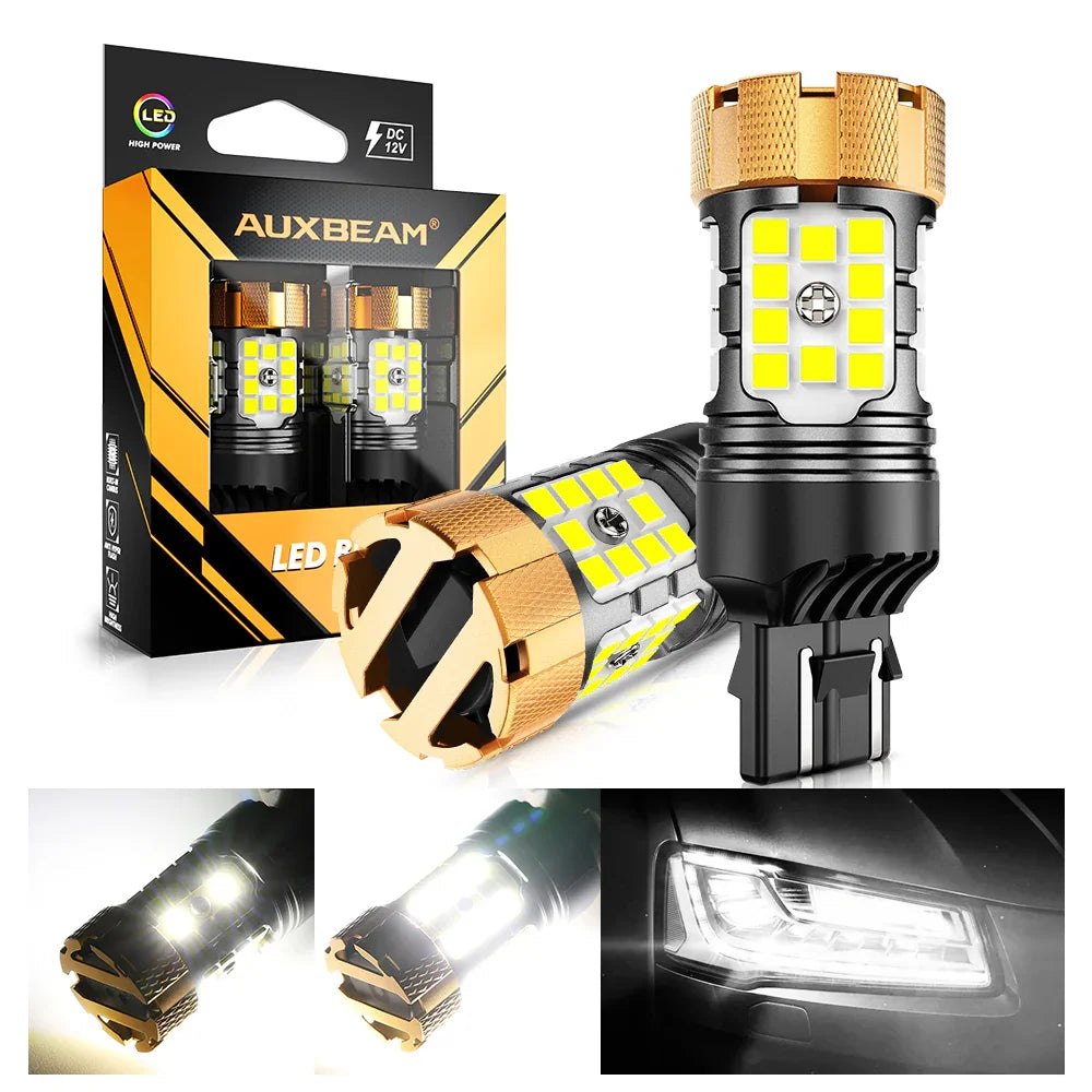 Auxbeam LED Headlight Bulbs for 2015 GMC Sierra 3500 HD 9012