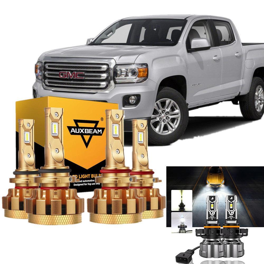 Auxbeam F-16 Plus Series LED High/Low Beam Bulb Bundle for 2004-2008 GMC Canyon