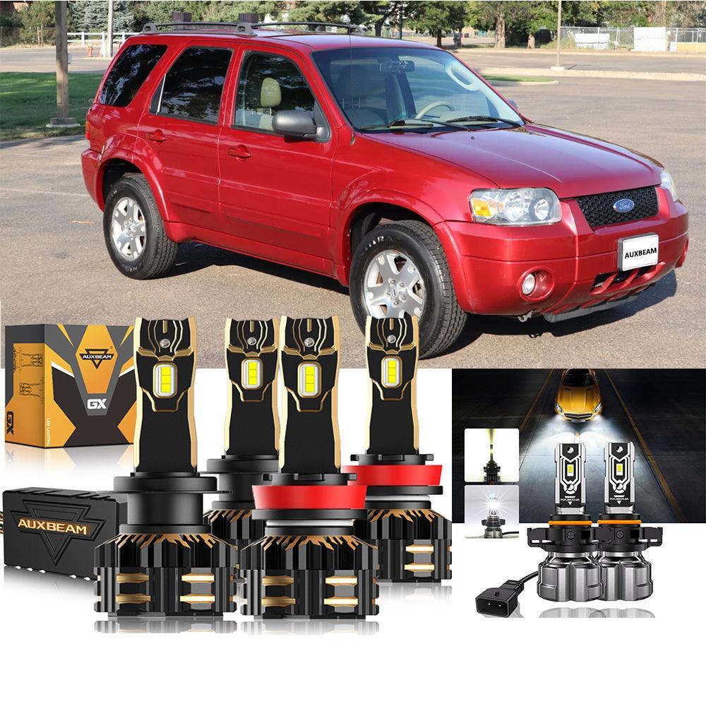 Auxbeam LED Headlight Bulbs Bundle for 2007 Ford Escape H4