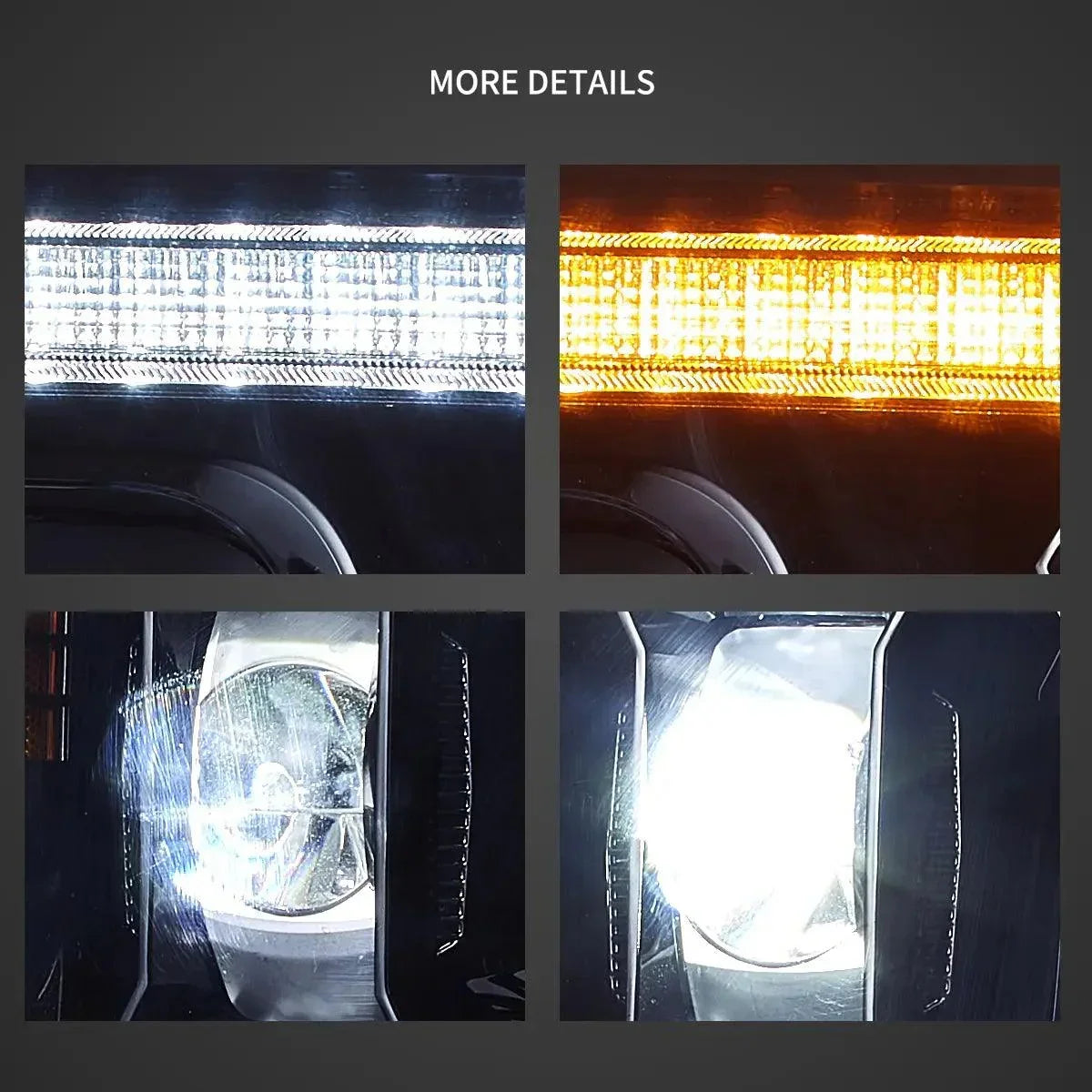 Vland LED Headlight Assembly for 2017-2019 Ford F250 350 450 F550 Super Duty