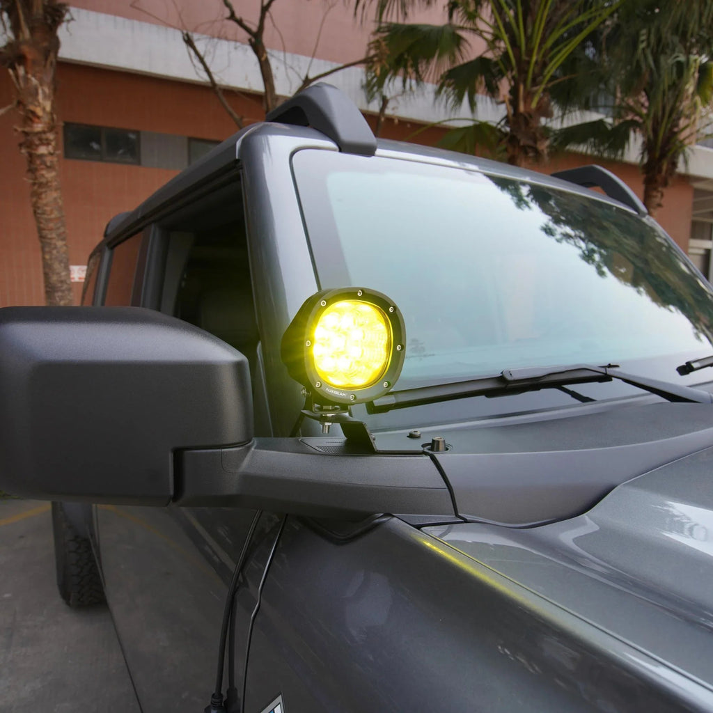 P4 Series | 4 Inch 90W 9000LM Round LED Driving Lights Flood Amber Pod Lights