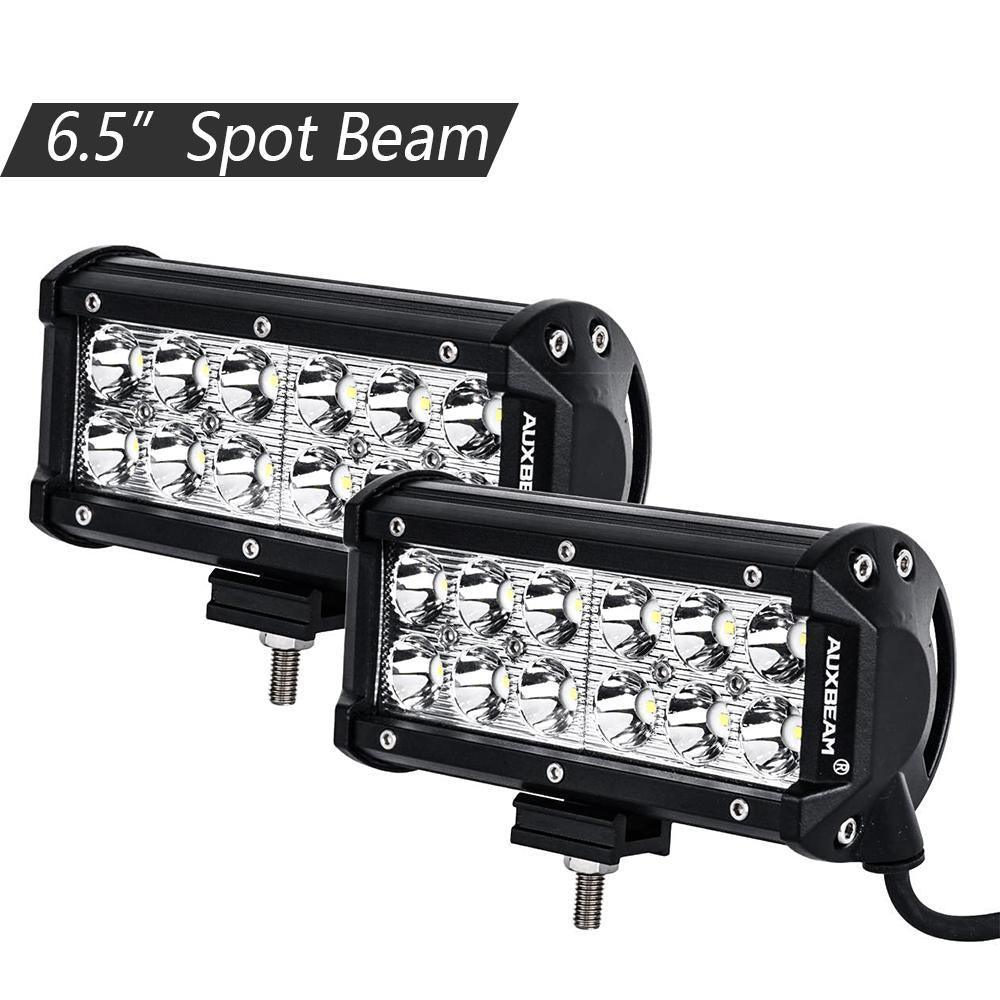 Auxbeam 6.5 inch Classic-SM Series Dual Row LED Light Bar 6000K White Spot/Flood