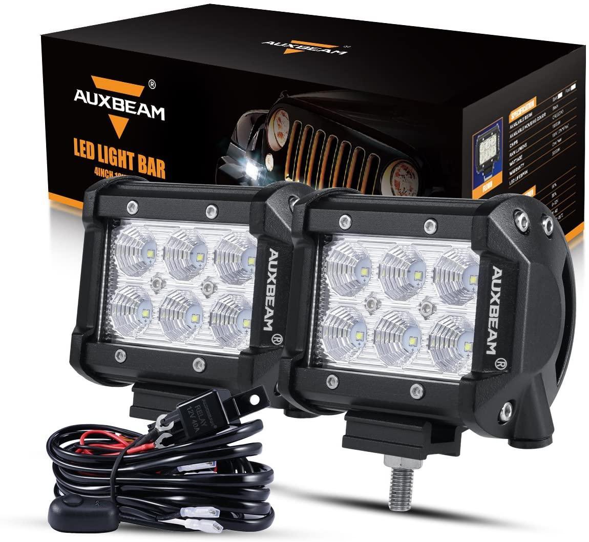 Auxbeam 4 inch Classic-SM Series Dual Row LED Pod for 2016-2021 Yamaha YXZ