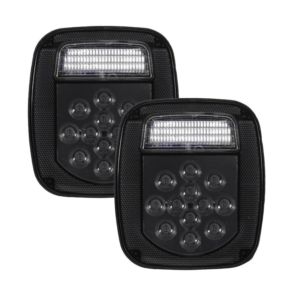 Auxbeam Universal Tail Lights for Wrangler YJ TJ CJ Truck Trailer Van Boat
