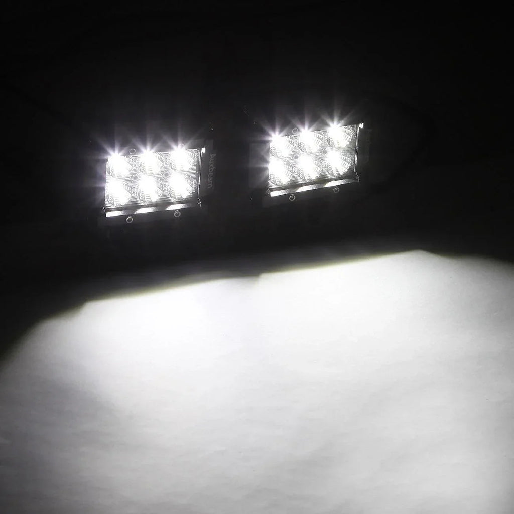 Auxbeam 4" Classic-SM Series Dual Row LED Pod Light 6000K White Spot/Flood