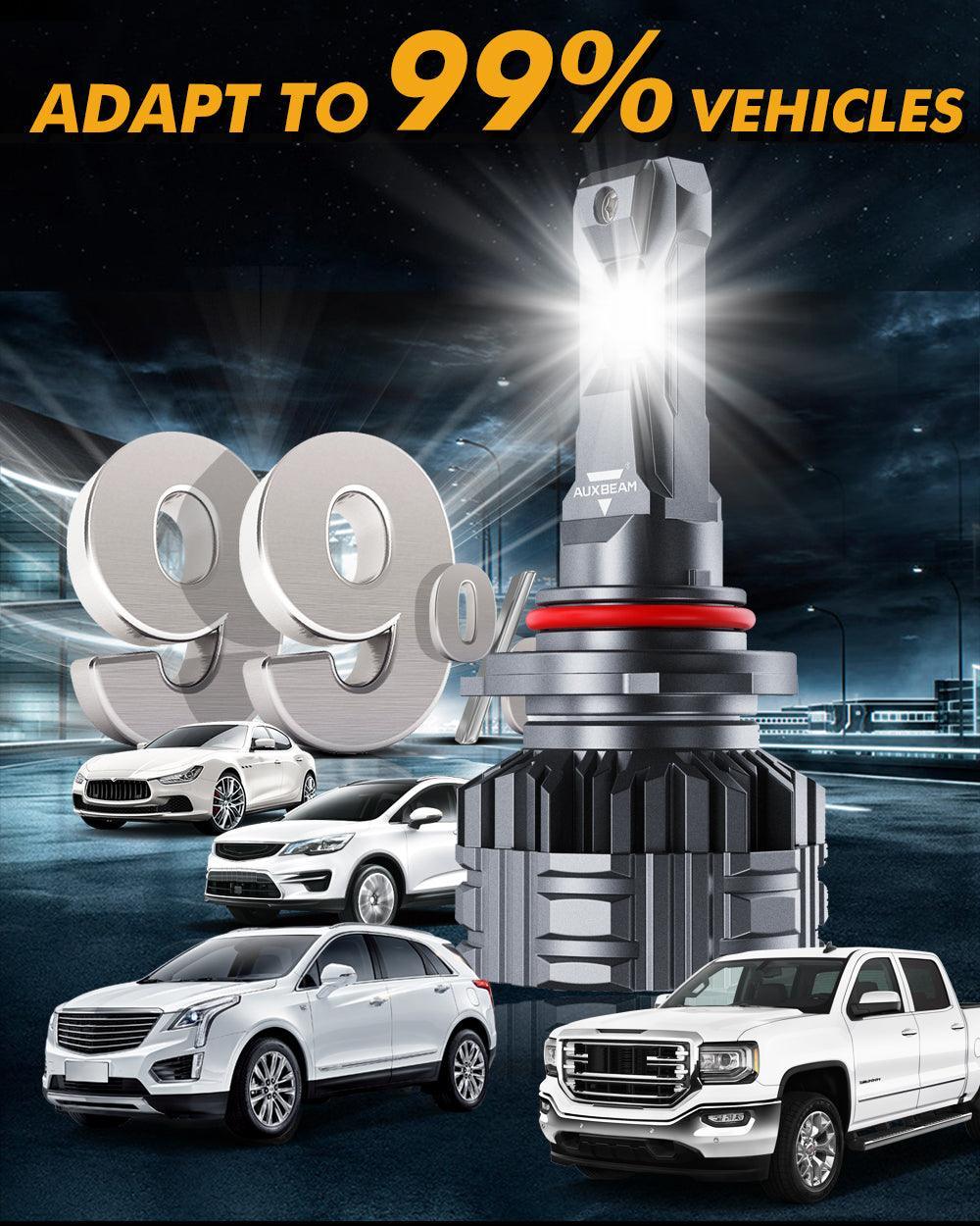Auxbeam 9005 LED Headlight Bulbs 110W F22 Series 2 Bulbs