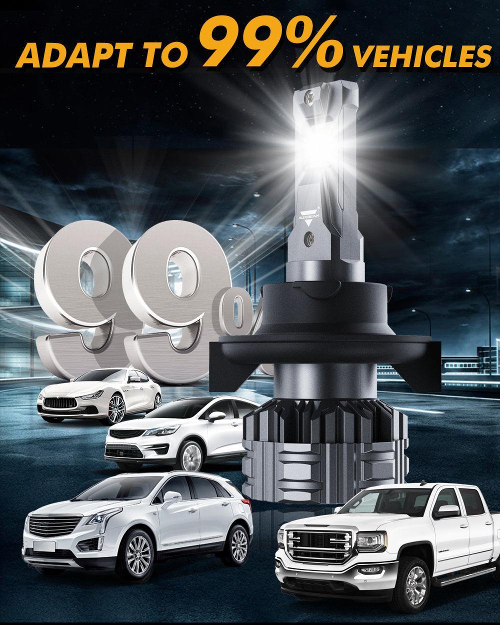 Auxbeam H13 LED Headlight Bulbs 110W F22 Series 2 Bulbs