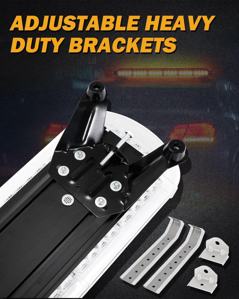 Auxbeam 31.5" Rooftop Strobe Flashing Light Bar with Mounting Brackets 20