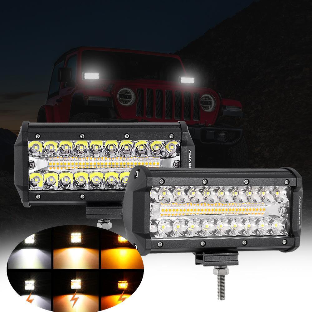 Auxbeam Series 3 Inch/4Inch/7Inch/12Inch/20Inch White&Amber LED Light Bar
