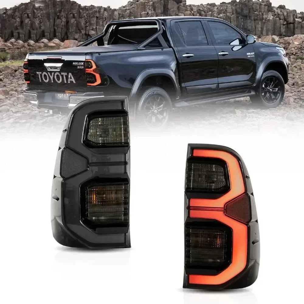 Vland LED Tail Lights Assembly for 2015-2022 Toyota Hilux SR5 8th Gen