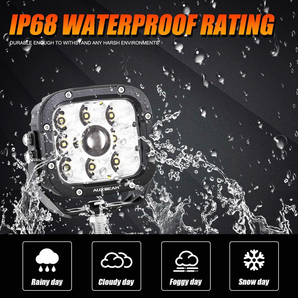 5 Inch 110W White/Amber Spot Light LED Driving Lights for Toyota Tacoma