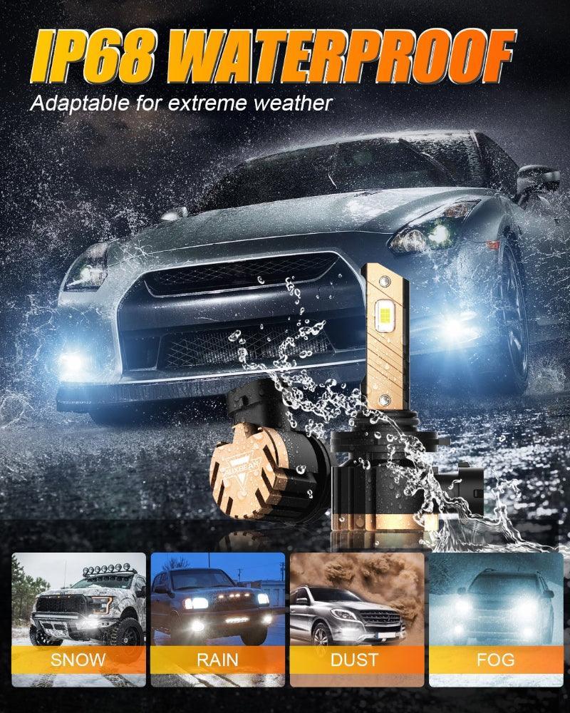 Auxbeam 9006 HB4 LED Fog Light/DRL Bulbs 44W Z3 Series 2 Bulbs