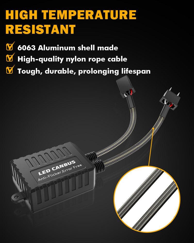 Auxbeam H7 C20-Model Decoder-Pro Enhanced Led Headlight Bulbs Decoder Harness