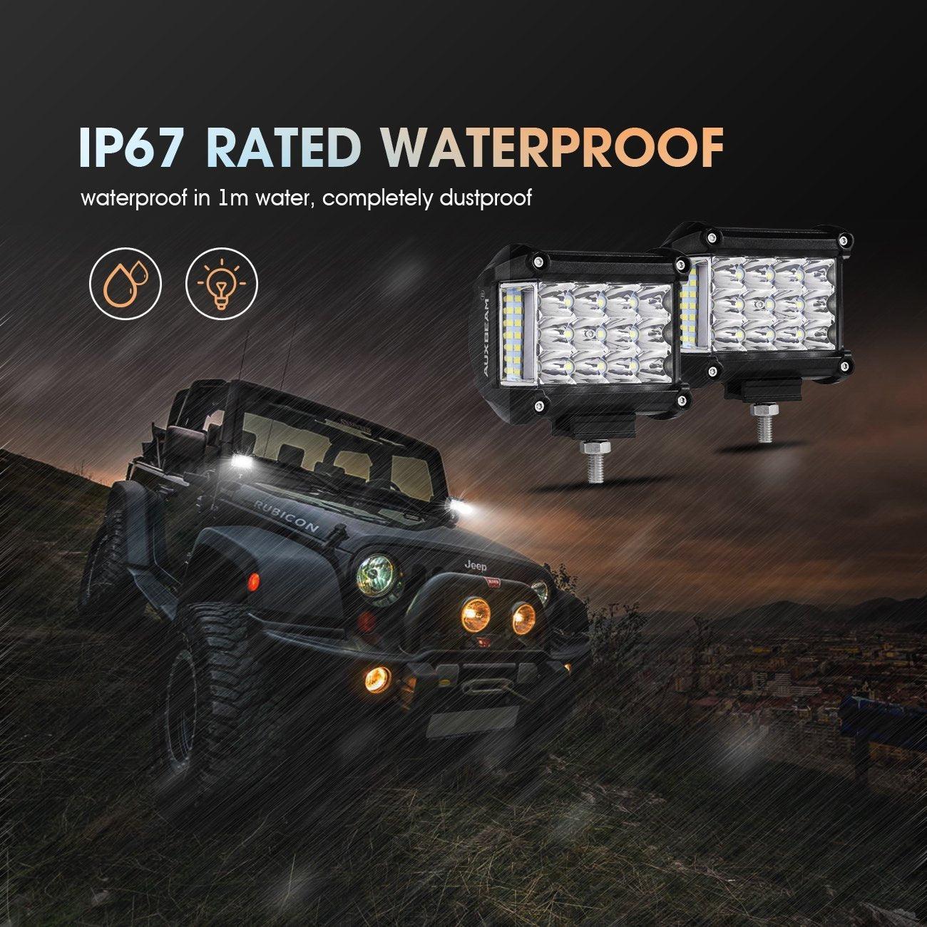 4" 36W Side Shooter Pods Combo Beam for SUV ATV UTV Trucks Pickup Boat