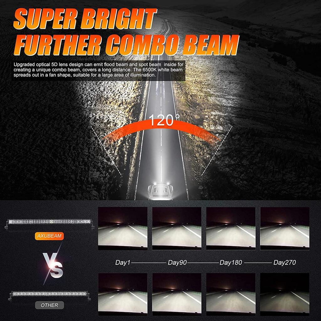 Auxbeam 22 Inch-52 Inch 5D Series Straight/Curved Combo Beam Double Row LED
