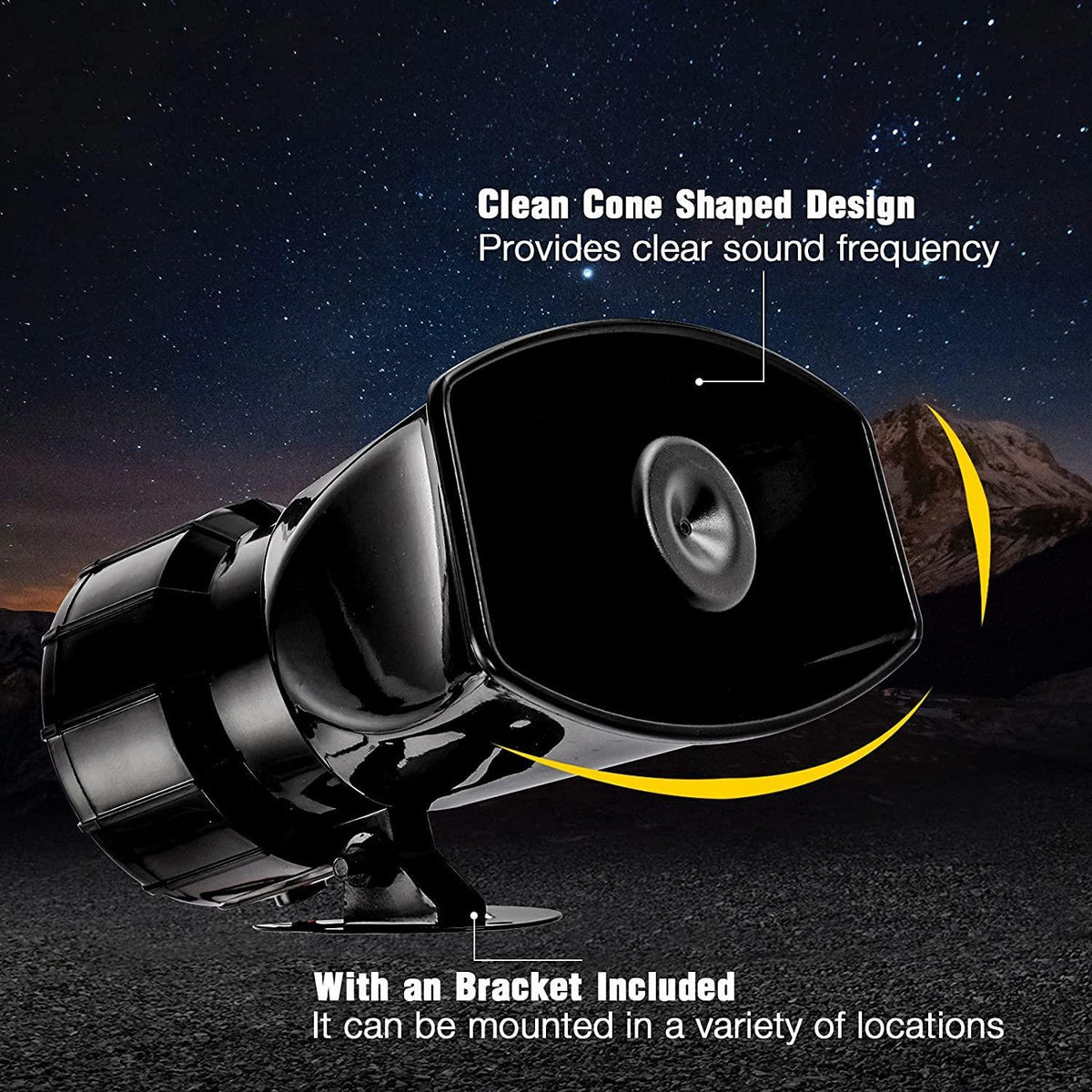 Auxbeam 12V 100W Horns 7 Tone Emergency Warning Siren