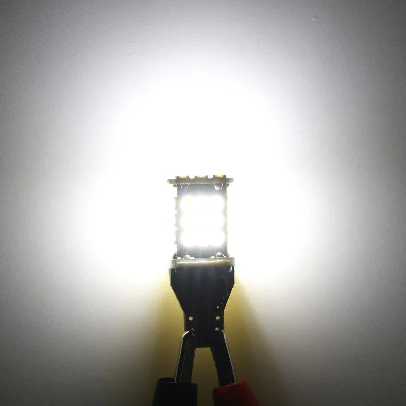 Auxbeam 912 921 T15 W16W LED Back-up/Brake/Tail Light Bulbs 10W 6500K White 2