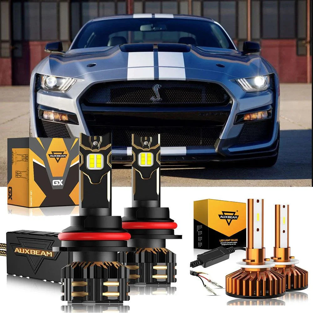 Auxbeam LED Headlight Bulbs for 2000 Ford Mustang (BASE/GT/SVT COBRA R) 9007