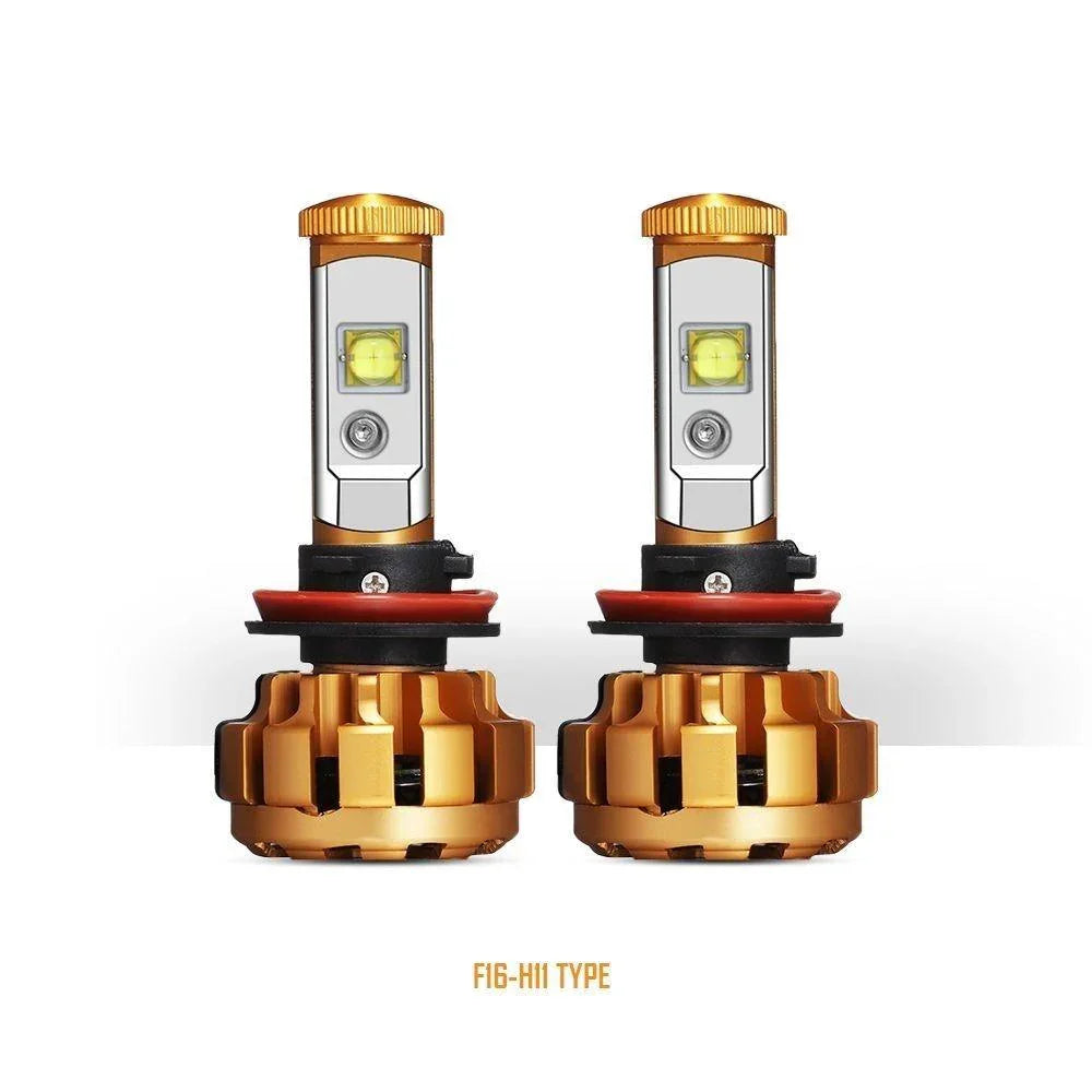 Auxbeam F-16 Series LED light Bulbs 12000LM 60W 6000K White Light