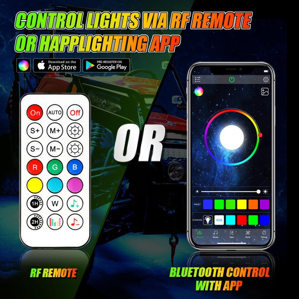 Auxbeam Magic Dream Color RGB Underglow Lights LED Strip Lights Kit
