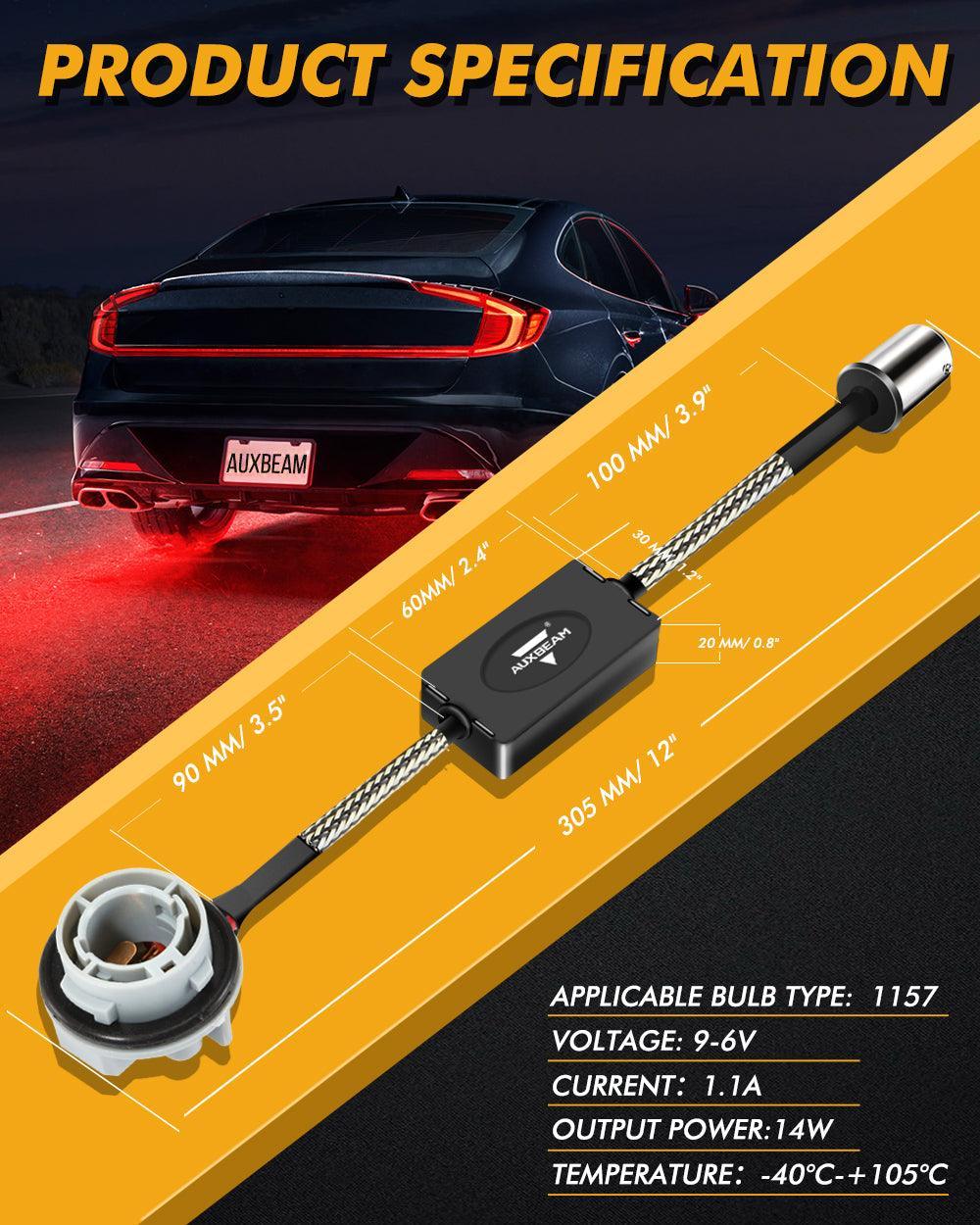 Auxbeam 1157 C8-Model Decoder Anti-Flicker Resistors Decoder Avoid Fast Hyper