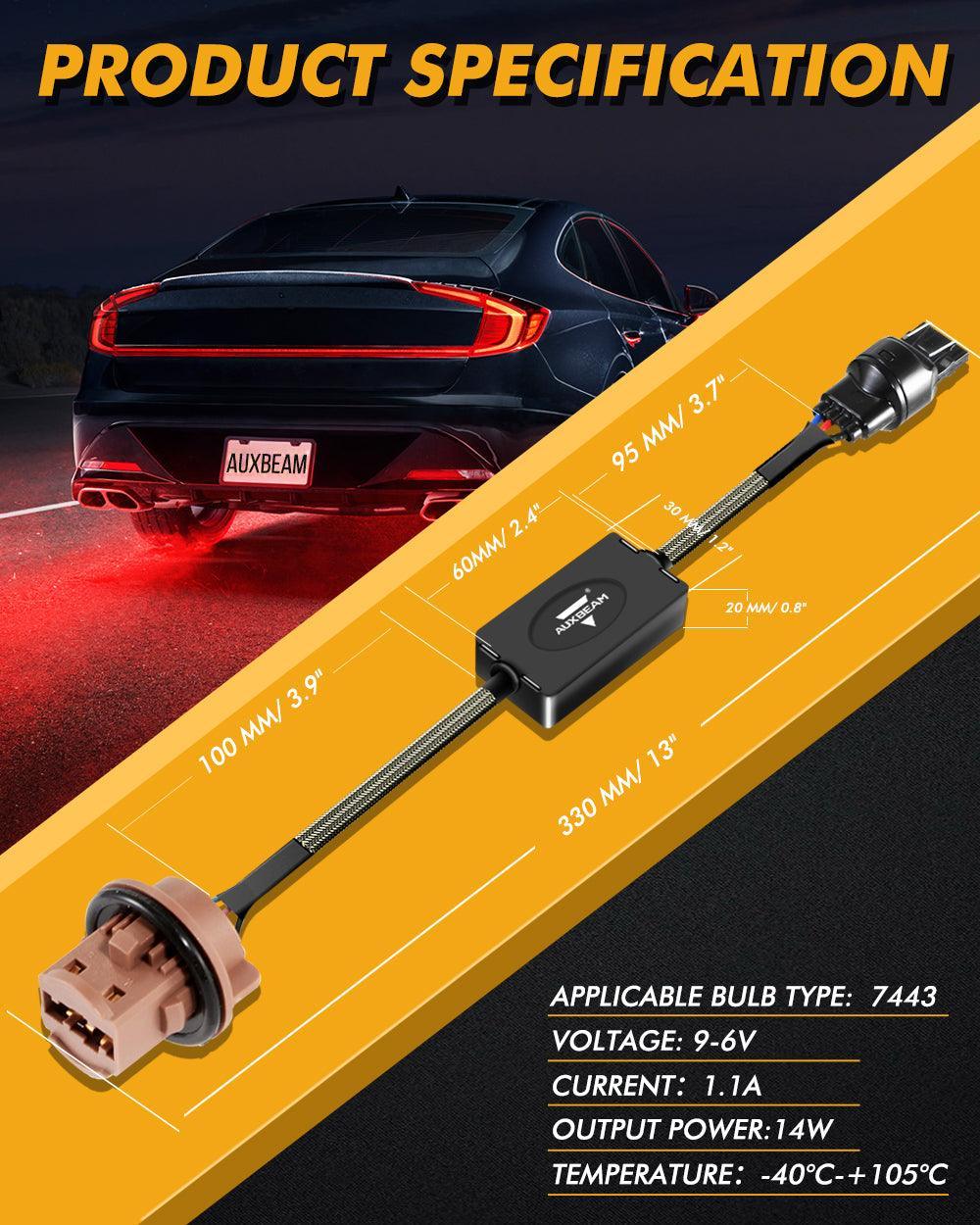 Auxbeam 7443 US-CK C8-Model Decoder Anti-Flicker Resistors Decoder Avoid Fast