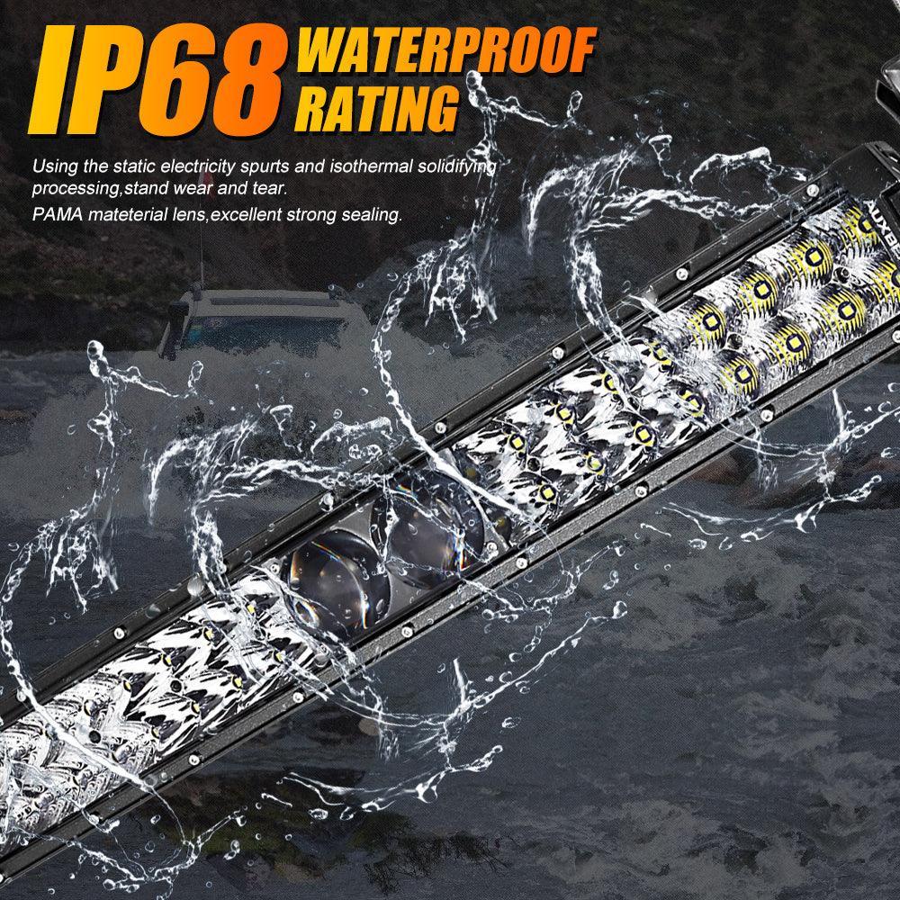 Auxbeam 22 Inch 5D-PRO Series Spot Beam Off Road Led Light Bar+Universal
