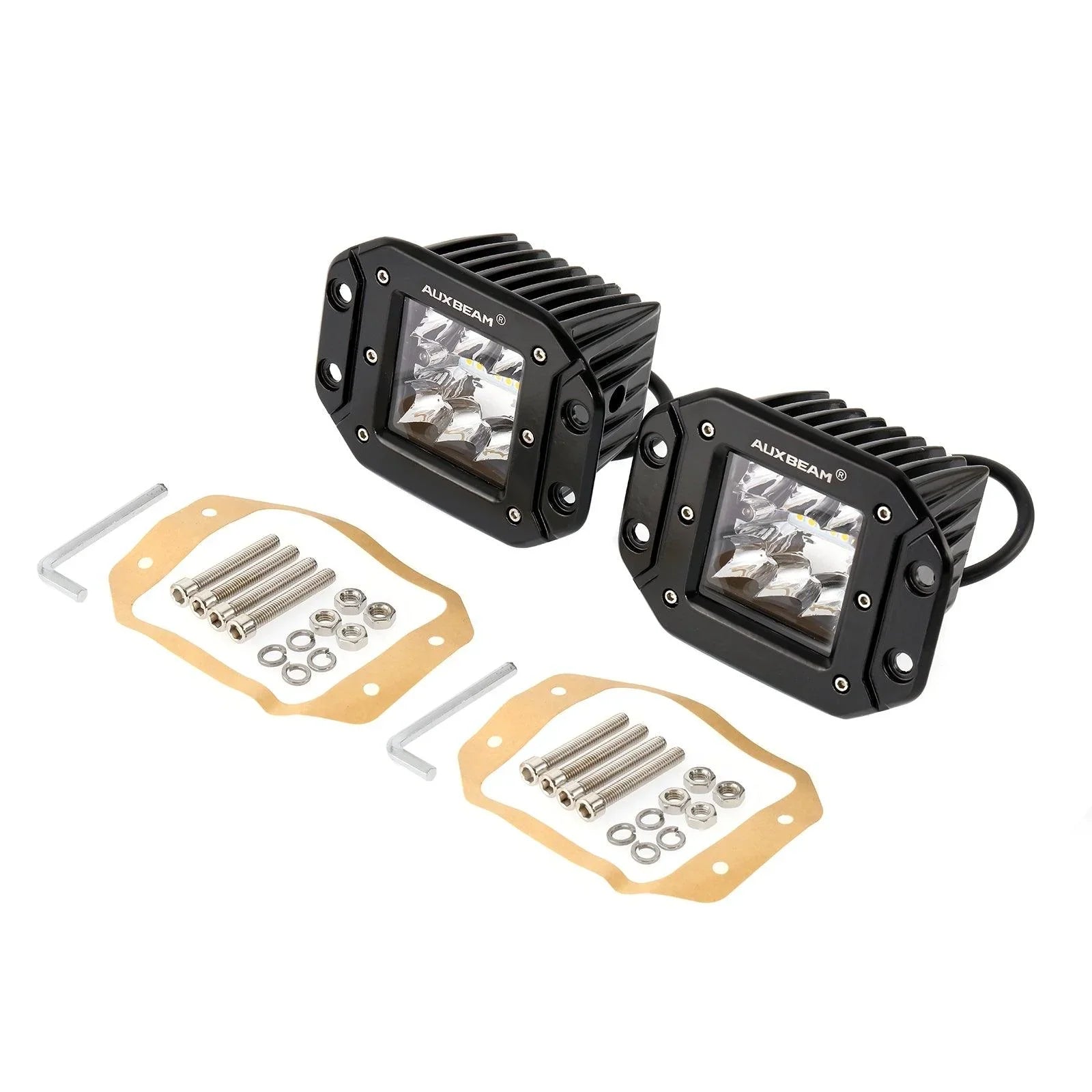 3 inch 72W 6 Modes White&Amber LED Working Light for SUV ATV UTV Trucks Pickup Boat